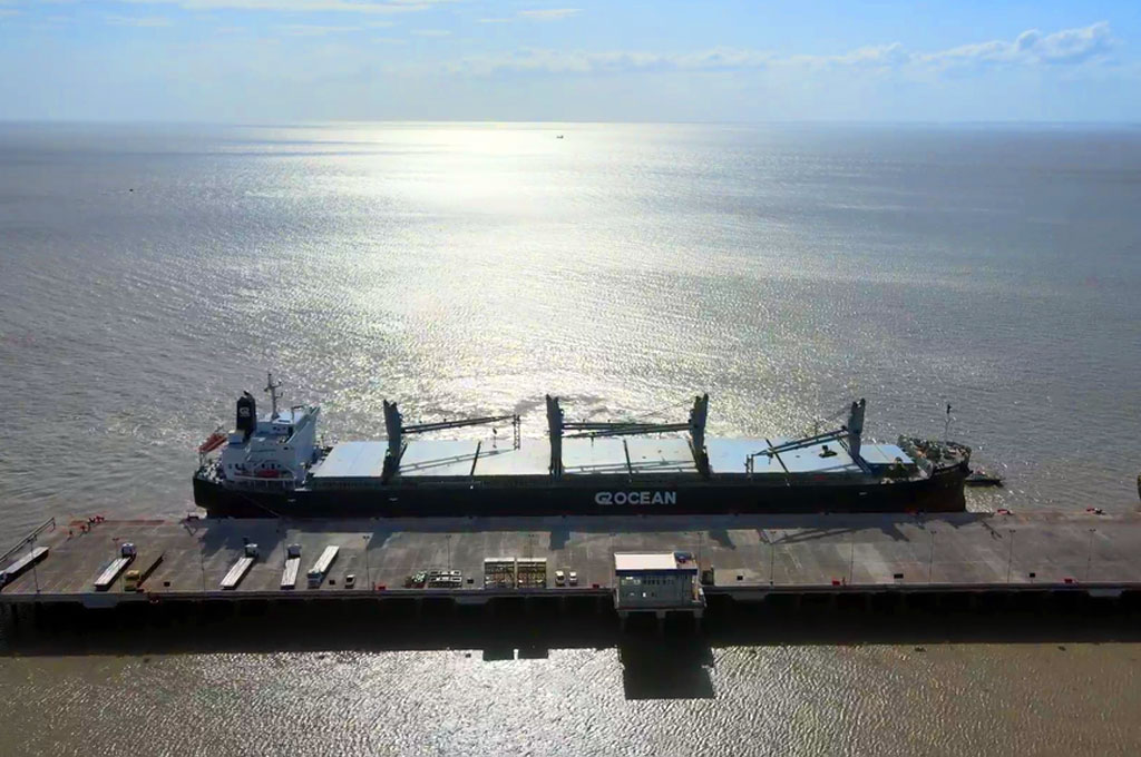 Wilson Sons participa da primeira operação com carga total do novo berço do Porto de Itaqui