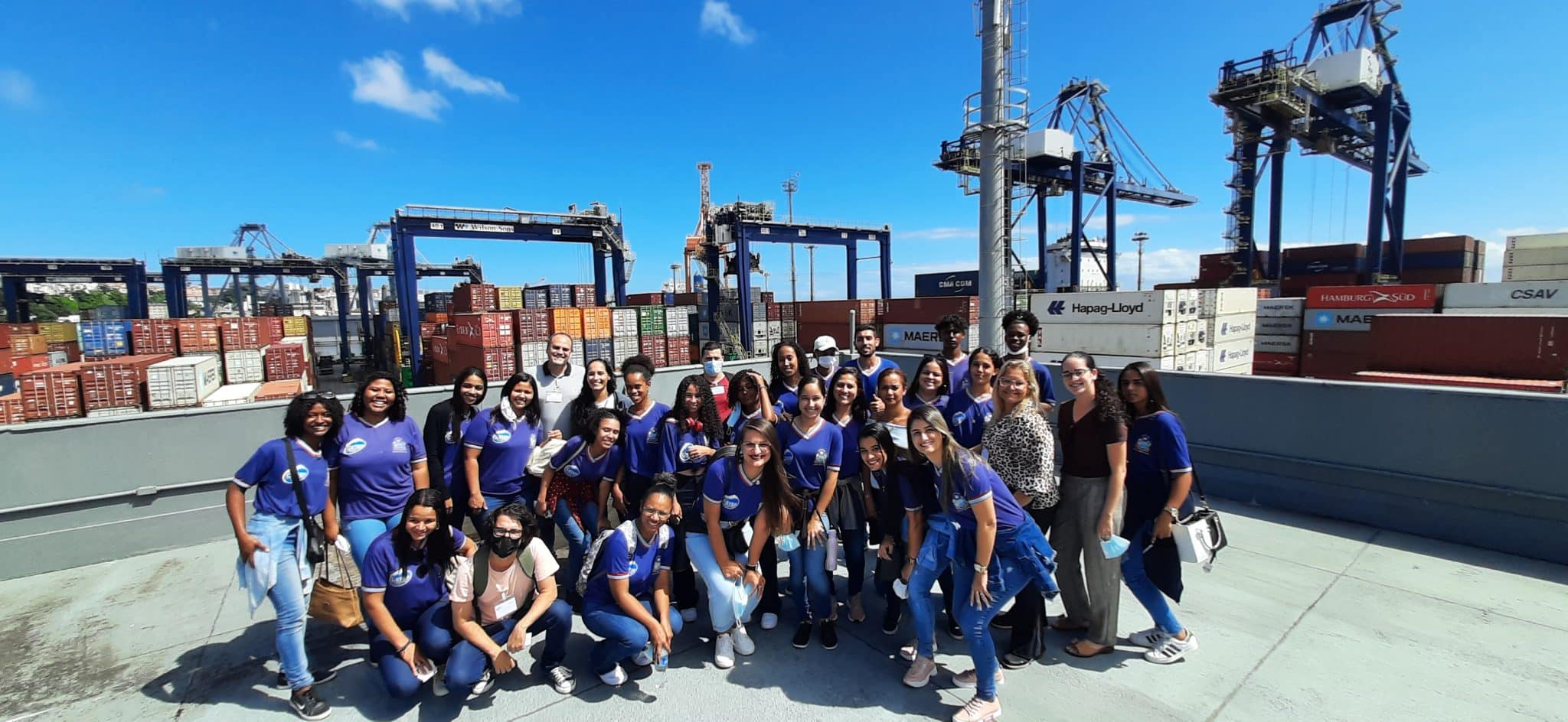 Terminal de Contêineres do porto de Salvador abre para estudantes