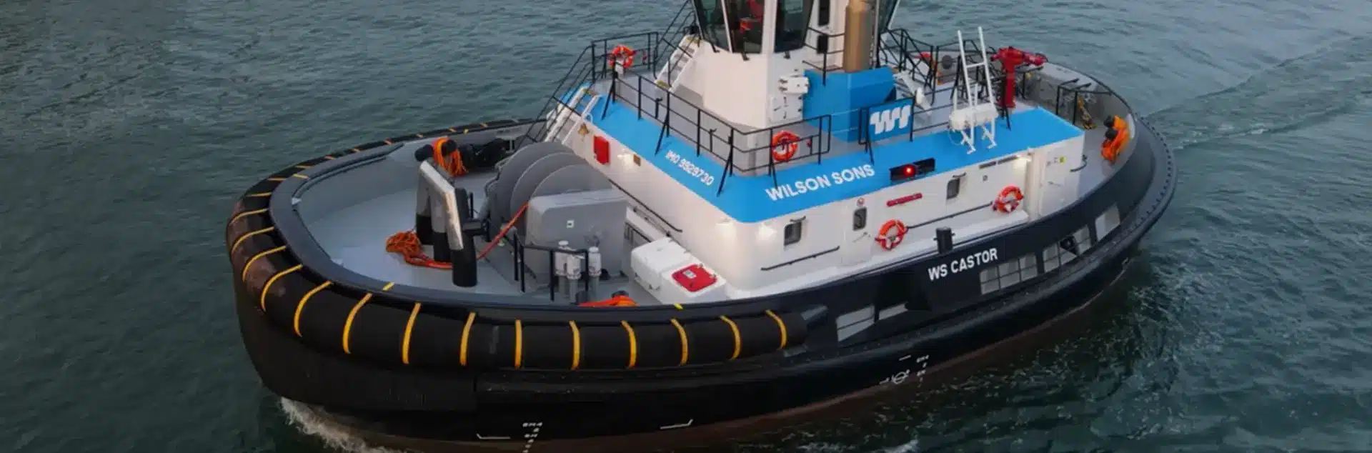 Wilson Sons starts operations with the tugboat “WS Castor”, which is being built to attend new Panamax 366m LOA vessels in the port of Santos