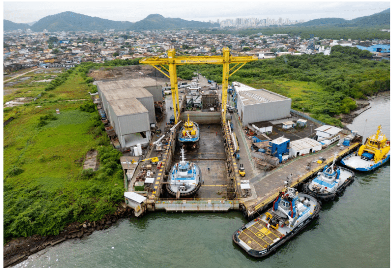 Wilson Sons iniciará, em 2025, construção de três rebocadores potentes com tecnologia sustentável, em seu estaleiro, no Guarujá (SP)